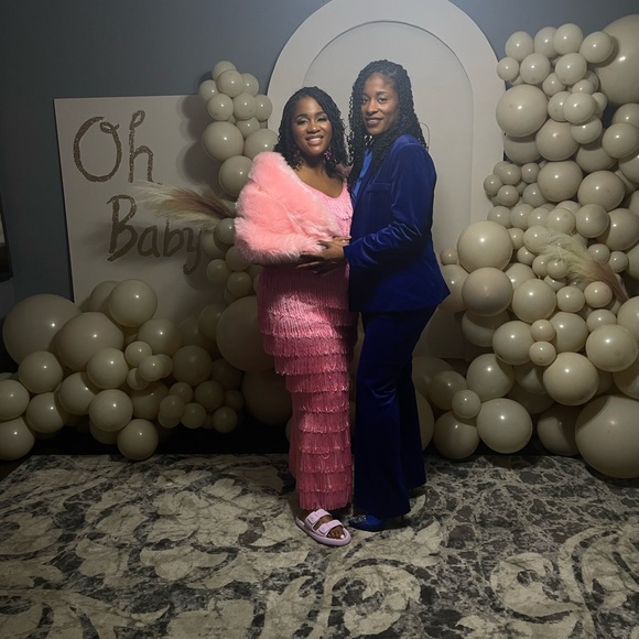 🔥 ShopAKIRA Velvet Royal-Blue Power Suit – Blazer + Pants Set 🔥 - Picture 8 of 8